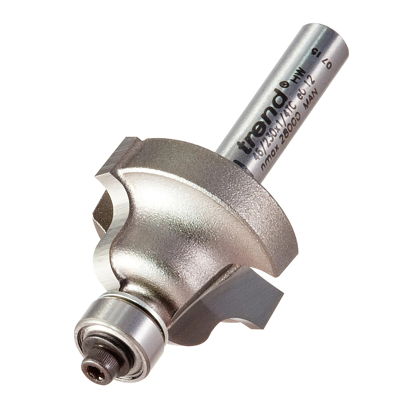 Trend 46/230X1/4TC Bearing Guided Ogee Cutter 25.4mm Dia X 15.9mm Cut CLEARANCE