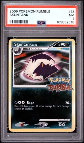 2009 POKEMON RUMBLE #13 SKUNTANK PSA 7