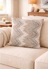 Boucle Cushion Cover/Taupe/Cream/Grey/Textured Heavy Weave/Premium Fabric