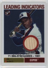 2005 Topps Pristine Legends Leading Indicators Relics Tim Raines #LI-TR2 HOF 1h1