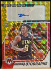 Brice Sensabaugh 2023-24 Panini Mosaic Autographs Rookie Red Gold RC #RA-SEN