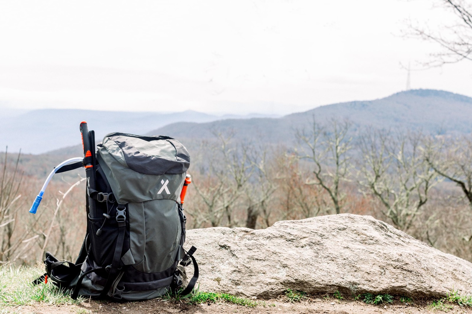 Bear Grylls 45L Hiking Hydration Backpack, Day Pack With 2L Water Bladder, Li...