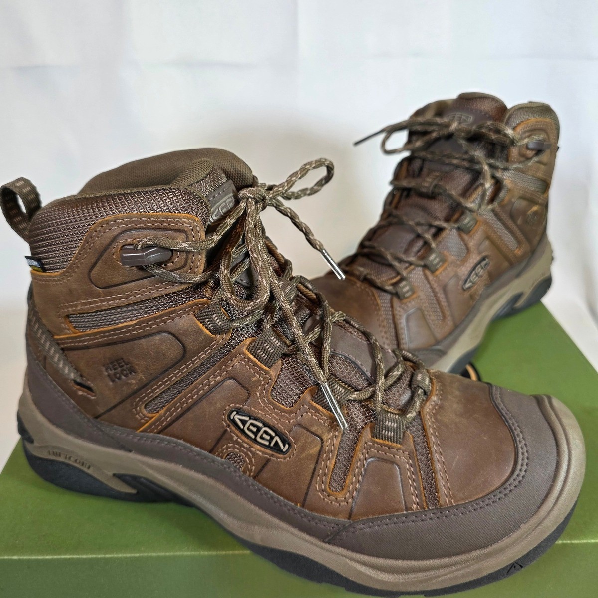 KEEN Circadia Mid Brown Men’s Waterproof 9 Outdoor Hiking Boots NEW! Keen CIRCADIA MID Waterproof Leather Hiking Boot US 8.5  main image 3