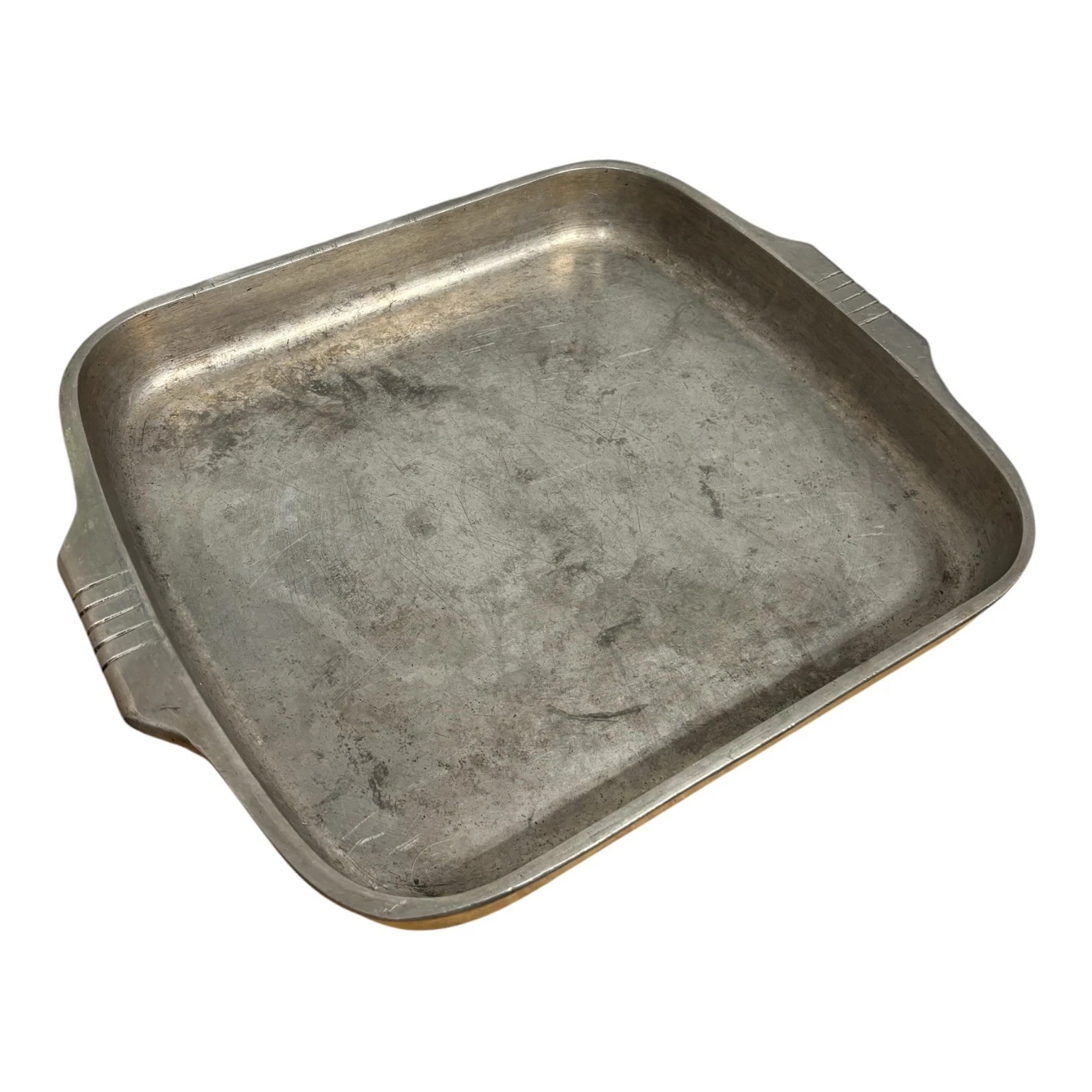 Vintage Magnalite 13.5x12.5x1.5 Square Aluminum Roasting Baking Pan USA
