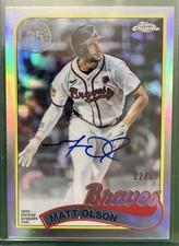 2024 Topps Chrome 35th Anniversary Matt Olson 1989 Topps Baseball Auto #2/50