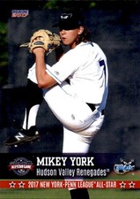 2017 New York-Penn League All-Stars Choice #21 Mikey York Las Vegas Nevada Card