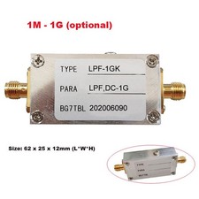 1M 1G RF Low Pass Filter LPF Filter Module with Nickel Plated Interface