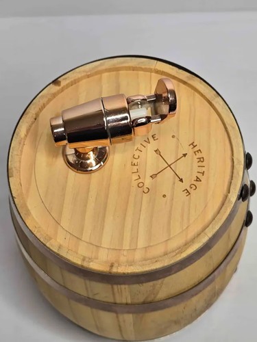 Heritage Collective Mini Whiskey Barrel with Metal Spigot – Bar Décor