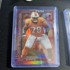 Tristan Wirfs 2025 Topps Chrome Leather  Refractor Buccaneers #287 