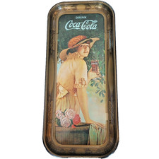 Old Vintage Reproduction 1916 World War 1 Girl Elaine Coca-Cola Coke Tray 1972