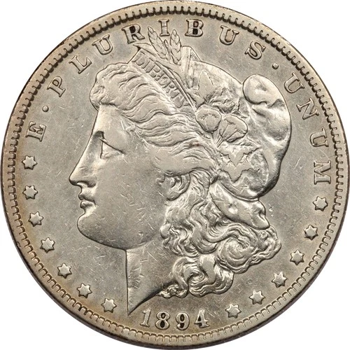 1894-O Morgan Silver Dollar $1, Extremely Fine XF+, Cleaned