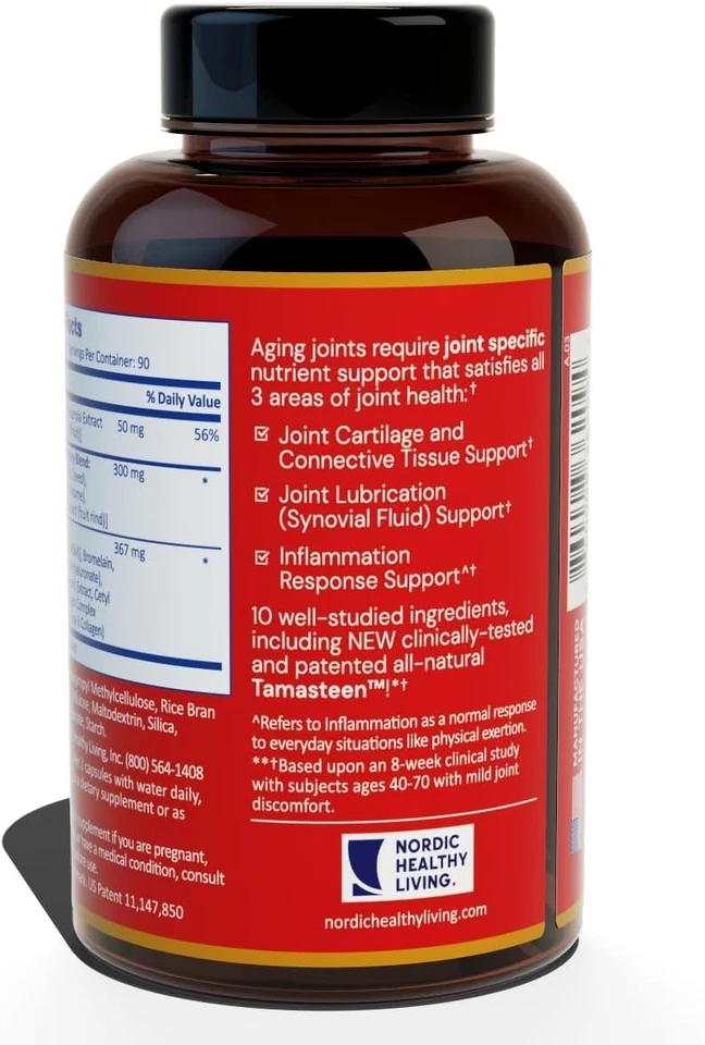 Comida para articulaciones como se ve en la televisión alimentada por Tamasteen clínicamente estudiada suministro para 3 meses Foto 2 de 4