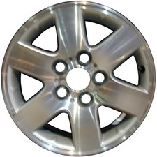 15x6 6 Spoke Used Aluminum Wheel Machined And Painted Silver 560-69382 15x6 6 Spoke Used Aluminum Wheel Machined And Painted Silver 560-69382