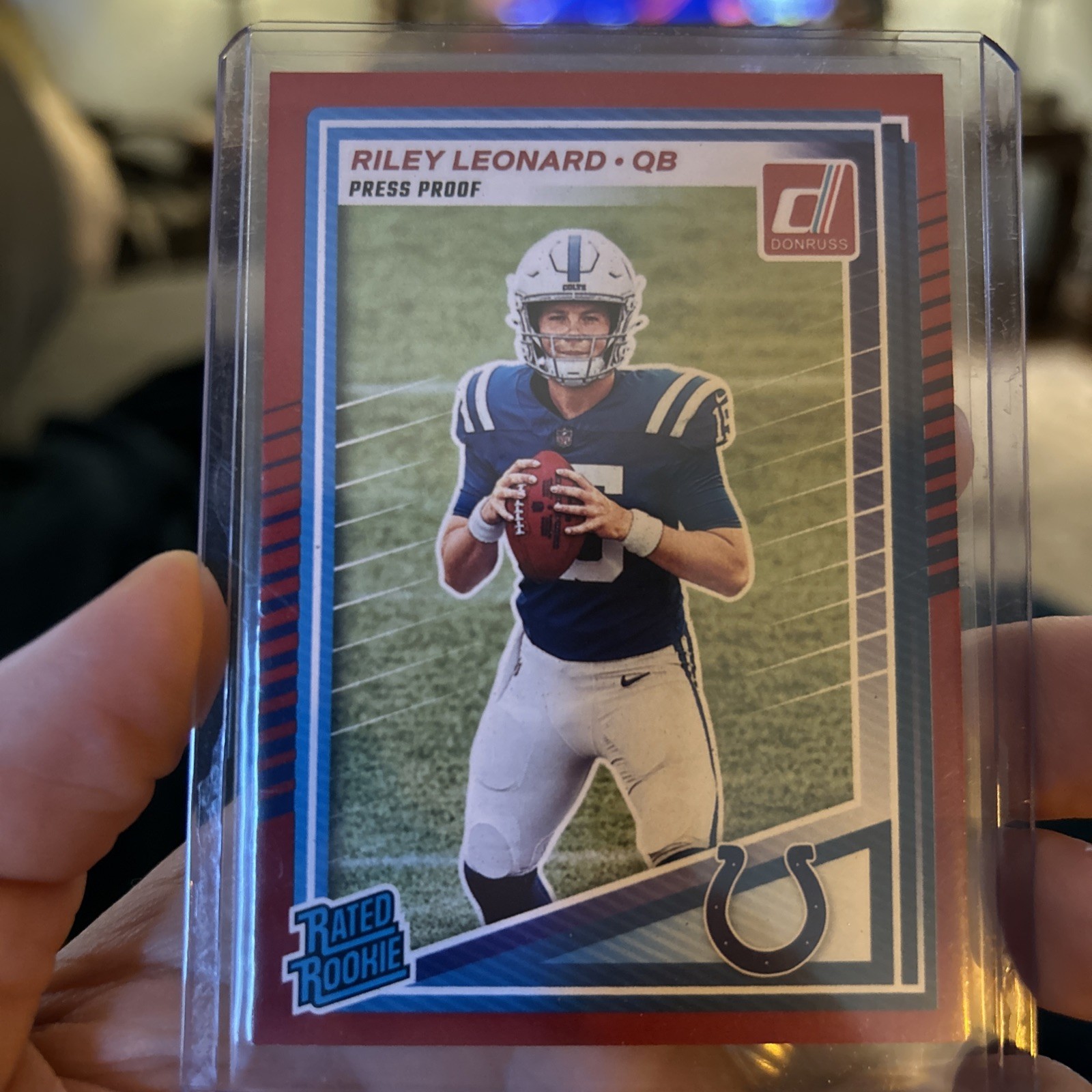 2025 Panini Donruss - Rated Rookie Riley Leonard #341 Press Proof Red (RC)