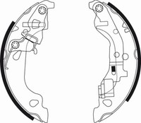 Bremsbackensatz Pagid H9565N FüR Fiat Punto 16V 188 233 235 253 255 333 353 639