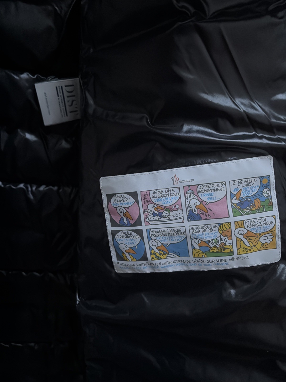 Moncler Moka Puffer Coat Down Jacket Long Hooded New 1 Black Women’s Shiny NWOT thumbnail 4