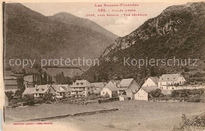 Osse-en-Aspe Vue generale Les Basses Pyrénées