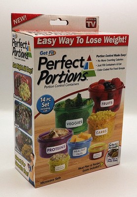 Perfect Portions Portion Control Containers Lose Weight No Diet NEW Sealed