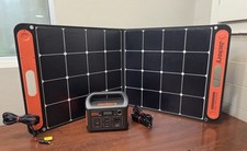 Jackery Explorer 240 Portable Power Station w SolarSaga 100 Bi-Fold Panel