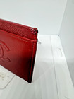 CHANEL Timeless CC Logo Card Case ID Holder Red Caviar Leather Wallet 4 Slots — photo 3