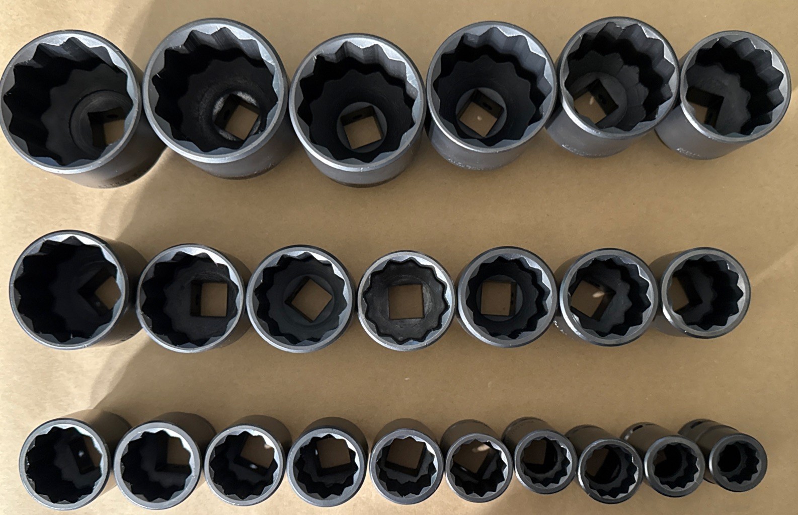 NOS WRIGHT TOOL 23pc SAE IMPACT SOCKET SET 3/4” Dr 12pt STD 3/4” - 2-3/16” USA