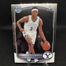 AJ Dybantsa 1st Bowman: 2025-26 Bowman Chrome Basketball -Base -BYU #BCP-1