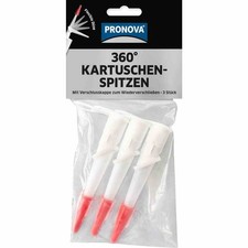 Kartuschenspitzen Silikonspitzen 360&deg; flexibel mit Verschlusskappe 3 St&uuml;ck