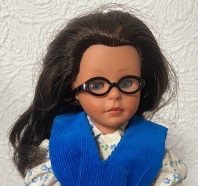 RAR Brille Brillenzubehör für Jenni 60er Jahre ￼Italienisch Vintage Teen Puppe