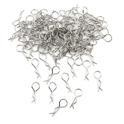 100pcs Stainless Steel Body Clips Pin Shell For 1/10 1/16 RC CAR HSP -,x WY3 - Picture 8 of 9