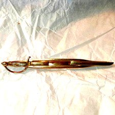 Very old vintage gold tie clip bar