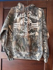 U.S. Vintage Hoodie Womens Large Faded Camouflage Streetwear