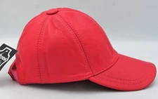 New 100% Real Genuine Lambskin Leather Baseball Cap Hat Sports Visor 42 COLORS