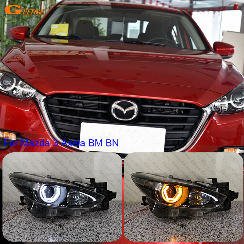 For Mazda 3 Mazda3 Axela BM BN Ultra Bright LED Angel Eyes Cotton