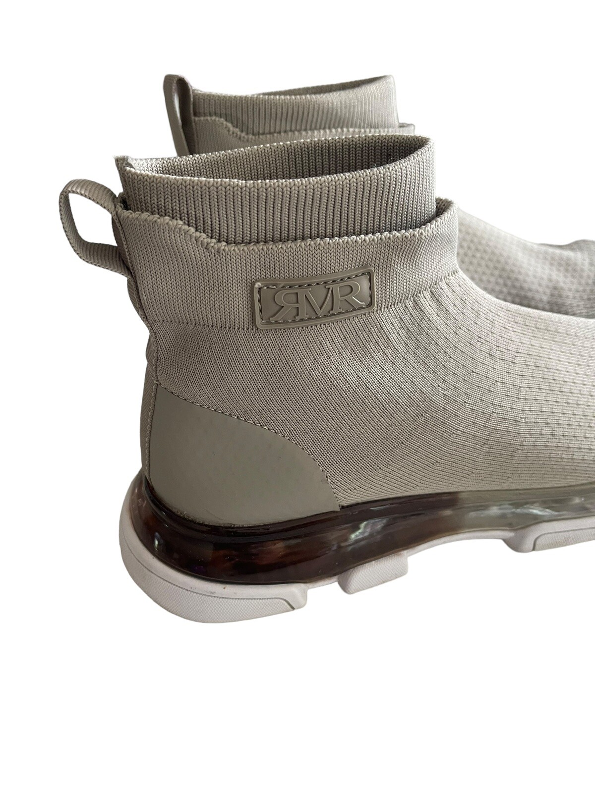 SAOLA Sneakers da uomo River Island Stone Bubble Solette Calzini Lavorate a Maglia Grigie Taglia 10 Belle