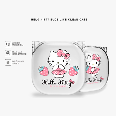 Galaxy Buds2 Hello Kittyデザインケースのセット Samsung Galaxy Buds2/Pro/Live sanrio HELLO KITTY Clear Keyring