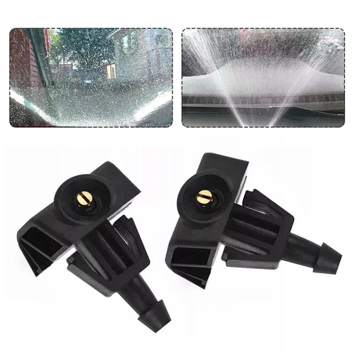 2x Ugello spruzzatore lavavetri anteriore Jet nero per Nissan JUKE F15 2015-2018^ - Foto 10 di 20