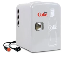 Portable Diet Coke Coca-Cola Mini Fridge Refrigerator Car Home 12V 110V Cooler