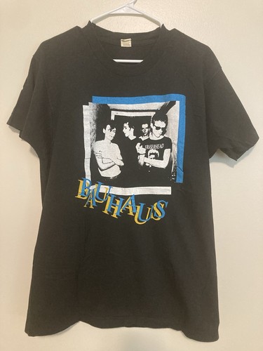 Vtg Bauhaus Shirt Gothic Eraserhead Size XL Screen Stars Tag Great Condition