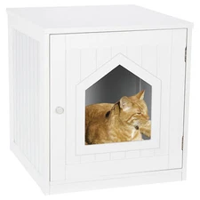 Cat Cube House Condo Bed Toy Organizer Litter Box Enclosure Kitty Pet House