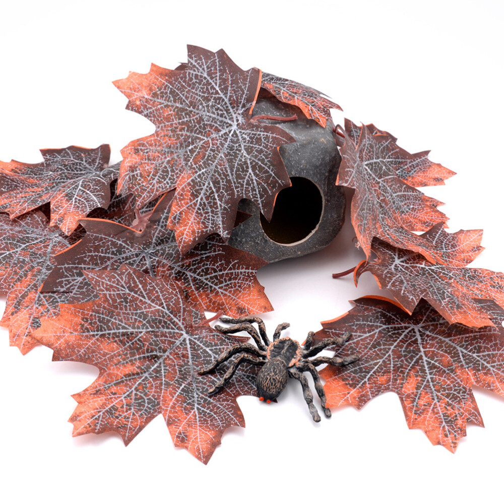 24 Pcs Terrarium Plants Leaf Litter Terrarium Leaf Litter Aquarium eBay