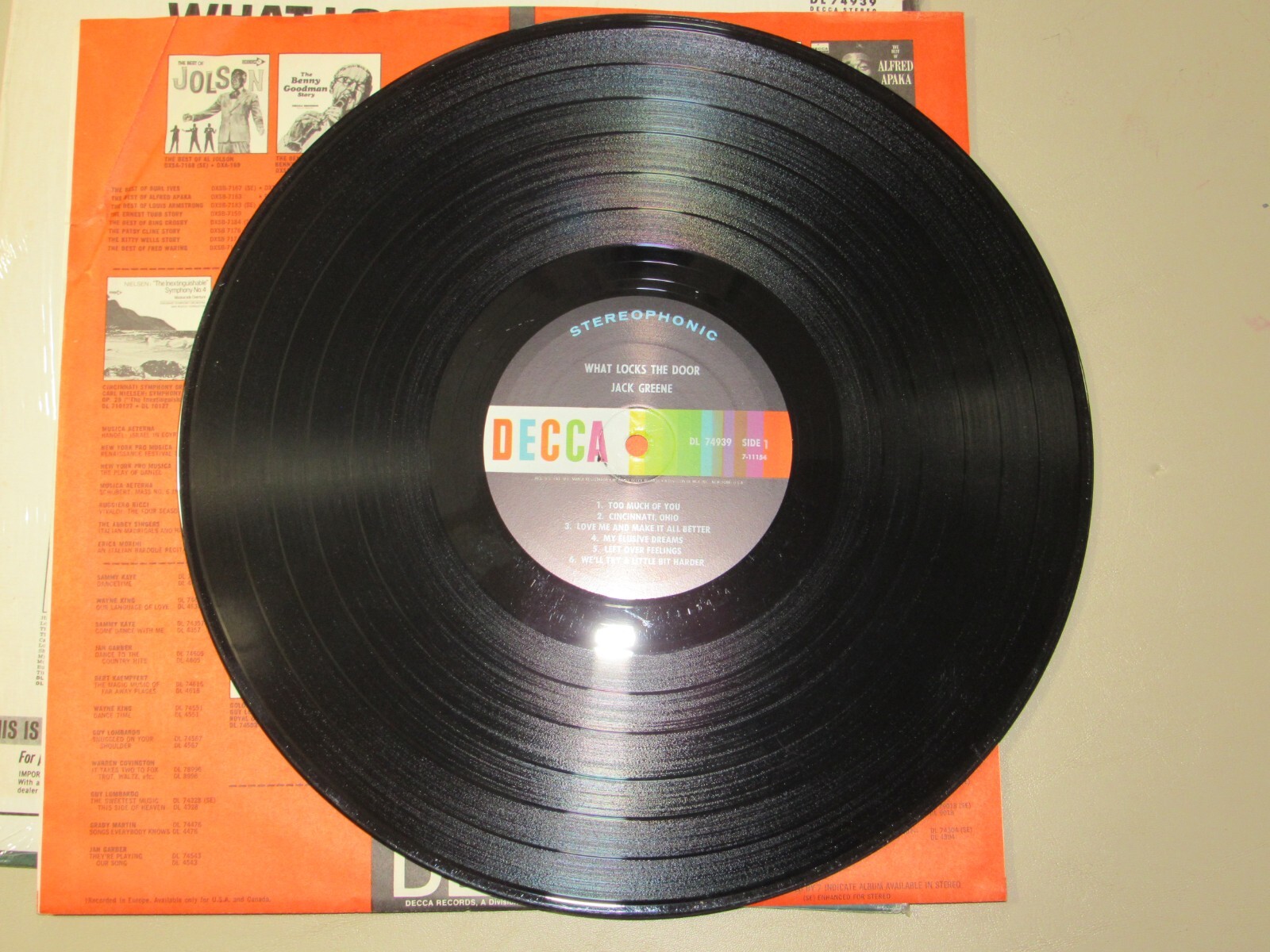 What Locks The Door Jack Greene 1966 Decca LP DL74939 eBay
