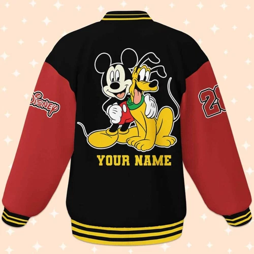 Personalized Mickey Mouse And Pluto Dog Bestie Friends Jacket