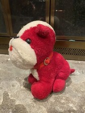 Vintage 1974 R Dakin Red Bulldog Stuffed Plush 