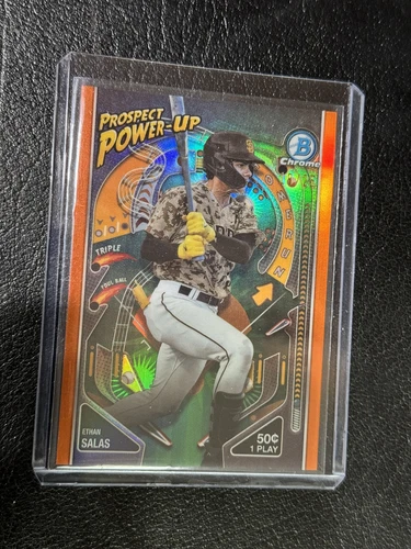2024 Bowman Ethan Salas Prospect Power-up Orange /25