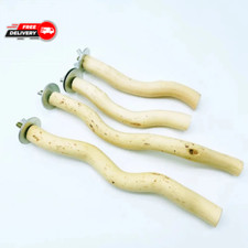 Natural Wood Parrot Perch Fork Branch Stand for Birds Squirrels Hamsters 15cm