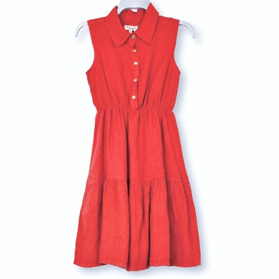knee length dresses for ladies HELWAN linen dress – Le Kasha main image 0