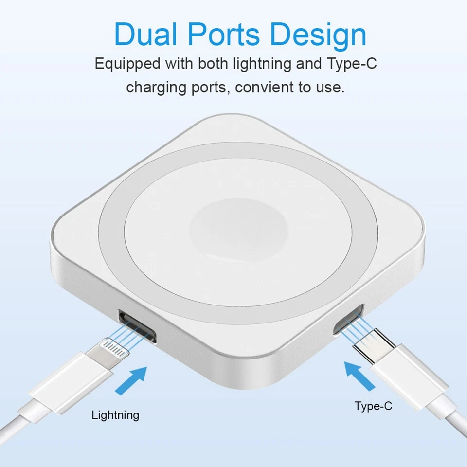 3 in 1 Magnetic Magsafe Charger for iPhone 17 16 15 14 13 Pro Max/Watch/Airpods - Image 4 of 4