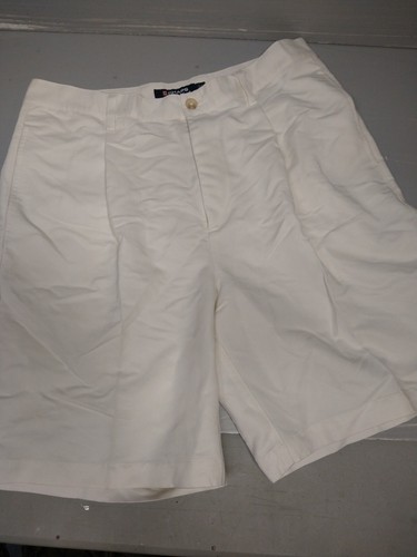Vintage Chaps Golf Ralph Lauren 34 Plissee vorne 7" Shorts weiß 90er 80er Golf