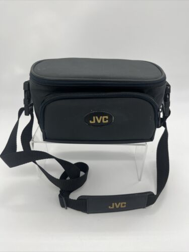 Black Universal Padded Camera Camcorder Canvas Bag w Shoulder Strap JVC CB-V77U - Picture 1 of 11