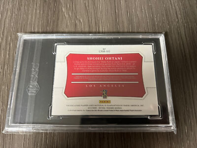 2018 National Treasures Shohei Ohtani Colossal RC Materials Holo 